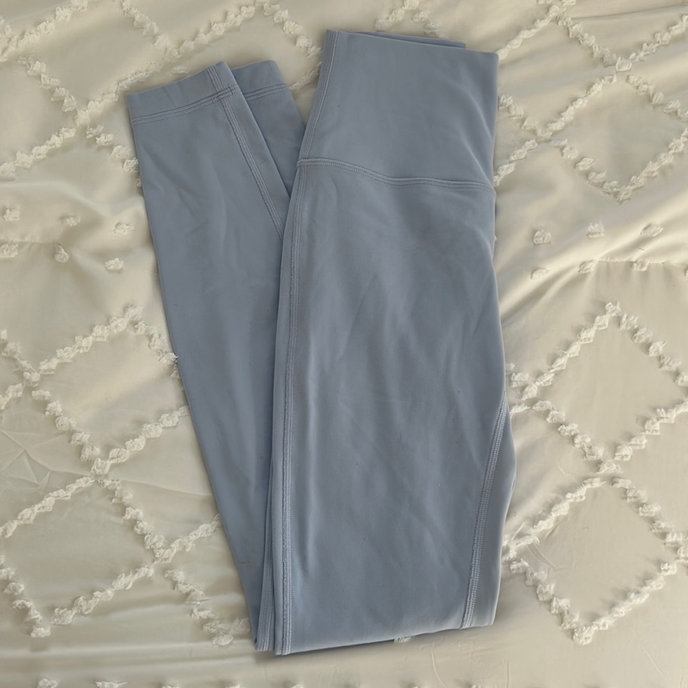 pastel blue lululemon align leggings